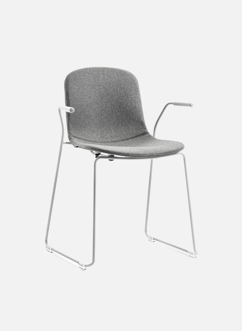 Holi Chair by TOOU | Holi sledge armchair Easy Up White - Light gray