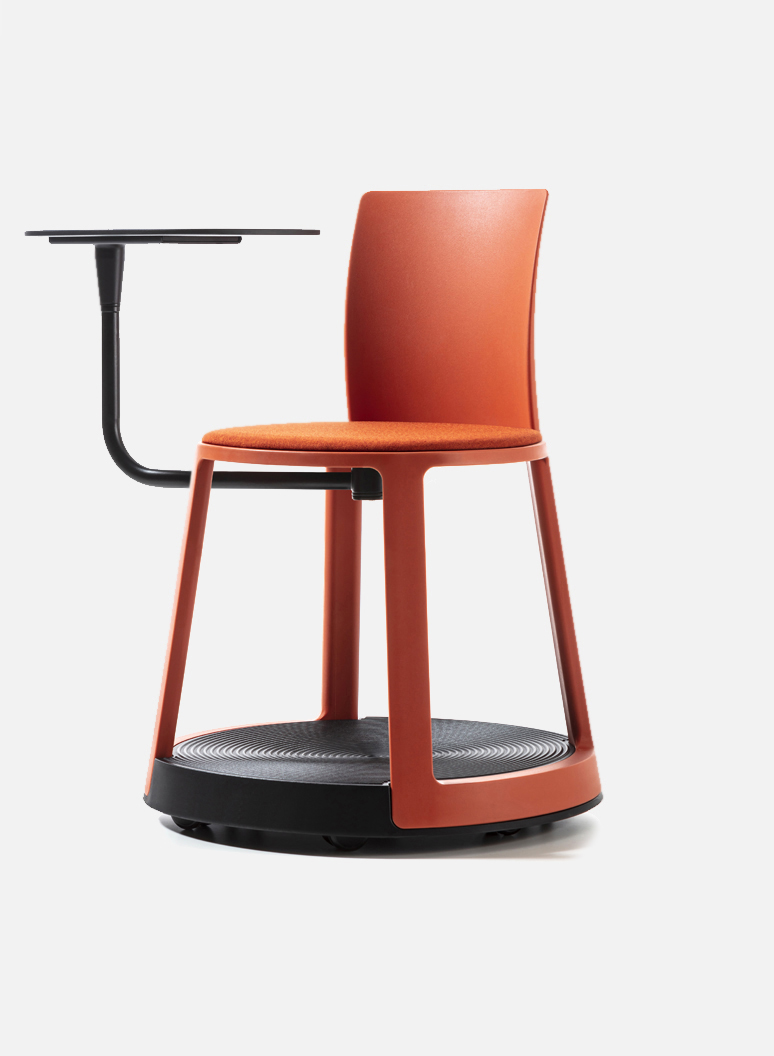 Revo Eco Red Terracotta - An original smart chair for office, smart office, laboratory.